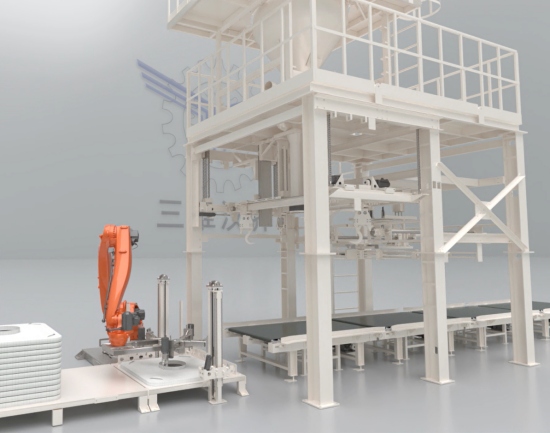 四袋系全自動噸袋包裝機